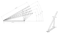 Montážny trojuholník, Nastaviteľný - 15-30 Vertikálne - 1500x580x1050 PV-09-07 (3)