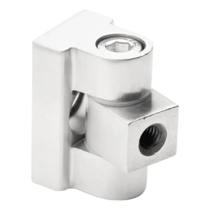 Pant 180° na držiak na sklo 45 x 45 x 26 mm AISI304, satén
