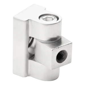 Pant 180° na držiak skla 45 x 45 x 26 mm plochý systém AISI304, satén