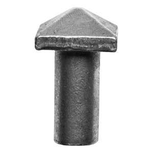 Postal – ozdobný oceľový nit FI10 mm s pyramídovou hlavou H30×L19 mm