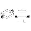 Obojka medzipriehradová k plotovým panelom 100x100 mm pozinkovaná 000-777 (4)