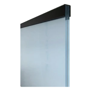 Kozza hliníkový úchop obdĺžnikový 30,1×25 mm čierny na sklo 16–21,52 mm – 5 m