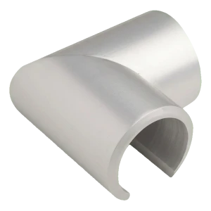 Kozza – spojka zábradlia koleno 90° pre hmatník hliníkový fi 40 mm na sklo 12–21,52 mm
