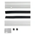 Kozza KB5000 – kompletný francúzsky balkón hliníkový H1100 mm, sklo 16–17,52 mm, matná anodizácia 000-851 (6)