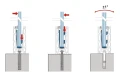Kozza KF 1000 – hliníkový profil U pre celosklenené zábradlia 5000 mm s odvodnením 000-878 (8)