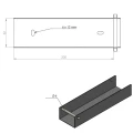 C-profil spojovací držiak na podmurovku 200x50 zelený GPV-700-33 (3)