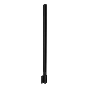Rohový stĺpik zábradlia 45x45x1283mm hliníkový sklo 8,72mm tmavošedý Kozza KR7500