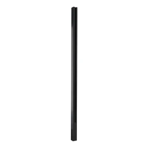 Hliníkový bočný stĺpik zábradlia 45x45x1100mm sklo 8,72mm tmavošedý plochý systém