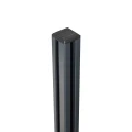 Rohový stĺpik zábradlia 45x45x1283mm sklo 8,72mm tmavošedý Kozza KR7500 000-890 (6)