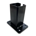 Základňa pre plotový stĺpik 80x80 mm 8 mm čierna 000-786 (1)