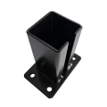 Základňa pre plotový stĺpik 80x80 mm 8 mm čierna 000-786 (4)