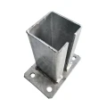 Základňa pre plotový stĺpik 80x80 mm 8 mm pozink 000-785 (4)