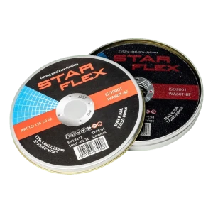 Starflex – sada rezných kotúčov na oceľ a inox 125×1,0 mm (10 ks)