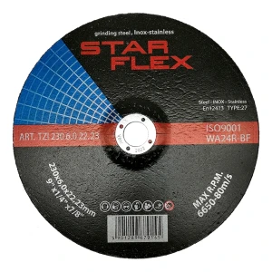 Star Flex – kotúč na brúsenie (obrušovanie) 230 × 6,0 mm T27 oceľ a INOX