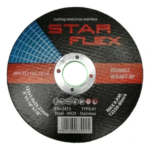 Star Flex – rezný kotúč pre oceľ a INOX 125×1,6 mm WA46T-BF