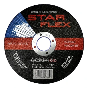 Star Flex – rezný kotúč na oceľ a INOX 125 × 2,5 mm (typ 41)