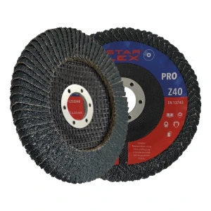 Starflex PRO – lamelový kotúč na kútové zváry 125 mm, zrnitosť 40