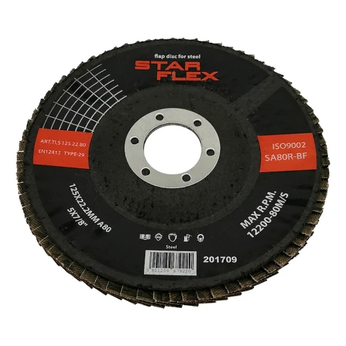 Star Flex lamelový kotúč zahnutý T29 125 mm na oceľ – zrnitosť 80 000-973 (1)