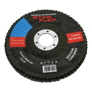 Star Flex – lamelový kotúč zirkónový T29 125 mm zrnitosť 40 pre nerezovú oceľ