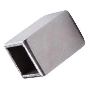 Zakončenie tyče zábradlia 12x12 mm H25 nerezová oceľ satén