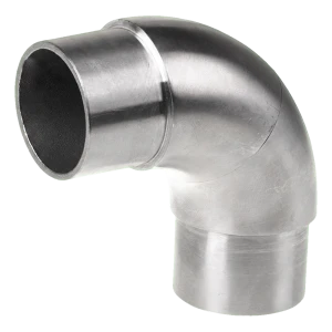 Koleno zábradlové ľahké 90° lepené – nerezová oceľ AISI 304, rúra 42,4 mm, lesk