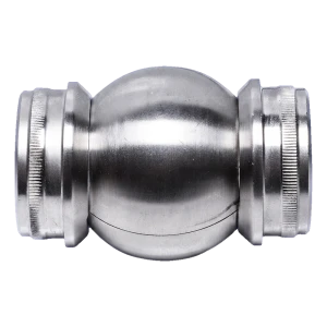 Kĺbový guľový spájkovač nastaviteľný 90°–180° pre rúru fi 42,4 mm – nerezová oceľ AISI 304 satén