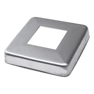Krytka štvorcová oceľová na profil zábradlia 40x40 mm – 85x85 mm satén