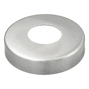 Kryca rozeta z nehrdzavejúcej ocele pre rúru Ø42,4 mm – satén, Ø96 mm