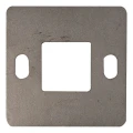 Základňa stĺpa zábradlia na zváranie 100×100 mm – nerezová oceľ AISI 304, systém 40×40 001-162 (1)
