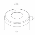 PSG Zábradlový stĺpik stredný priechodný fi 42,4 mm AISI 304 – 4 uchytenia, satén 001-204 (5)