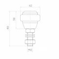 PSG vodica kladka gumovaná FI 42 mm pre posuvné brány – závit M12 001-282 (2)