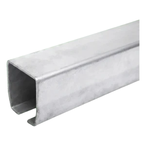PSG jazdná koľaj pre posuvnú bránu – ceovník 140×140×6 mm, dĺžka 6 m, ohnivé pozinkovanie