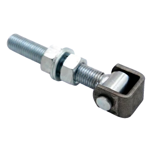 Oceľový regulovateľný záves M20 pre krídlové brány – pozinkovaný, L150 mm