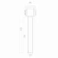 Oceľový regulovateľný záves M20 pre krídlové brány – pozinkovaný, L150 mm 001-350 (4)