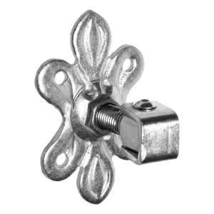 Nastaviteľný brankový záves s ozdobným štítkom M20 160×105×6 mm oceľový pozinkovaný