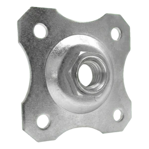 Ozdobný štítok 100x100 mm pod nastaviteľný pant M20 – pozinkovaný