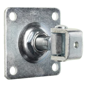 PSC nastaviteľný závesný pant pre brány s rozperou M20 pozinkovaný 100×100×4 mm