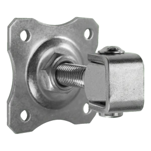 Nastaviteľný bránový pant s ozdobným štítkom M16 80×80 mm oceľový pozinkovaný